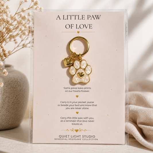 Pet Memorial Keyring Australia | A Little Paw of Love