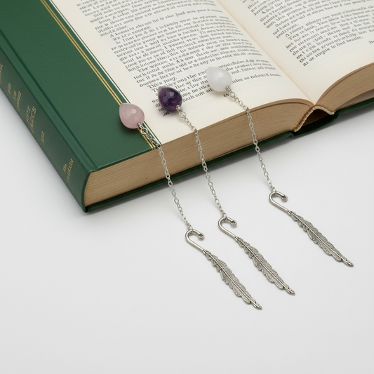 Crystal Bookmark Gift Australia | Rose Quartz Moonstone Amethyst