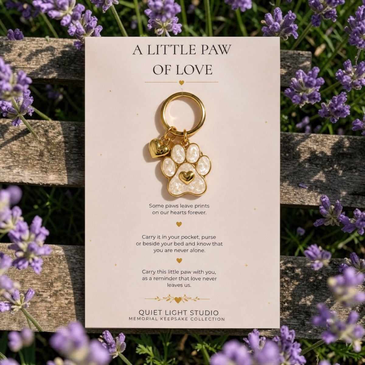 Pet Memorial Keyring Australia | A Little Paw of Love