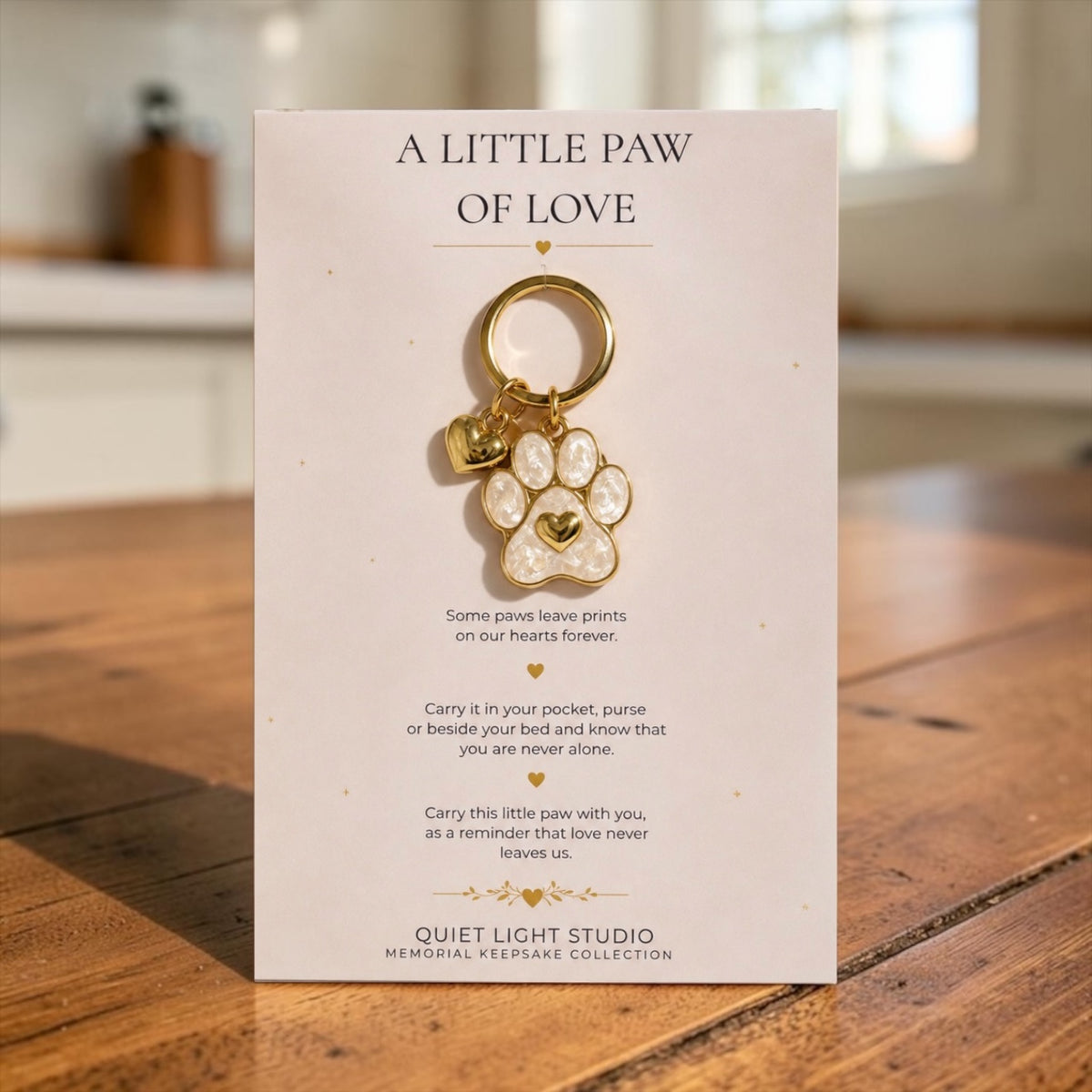 Pet Memorial Keyring Australia | A Little Paw of Love