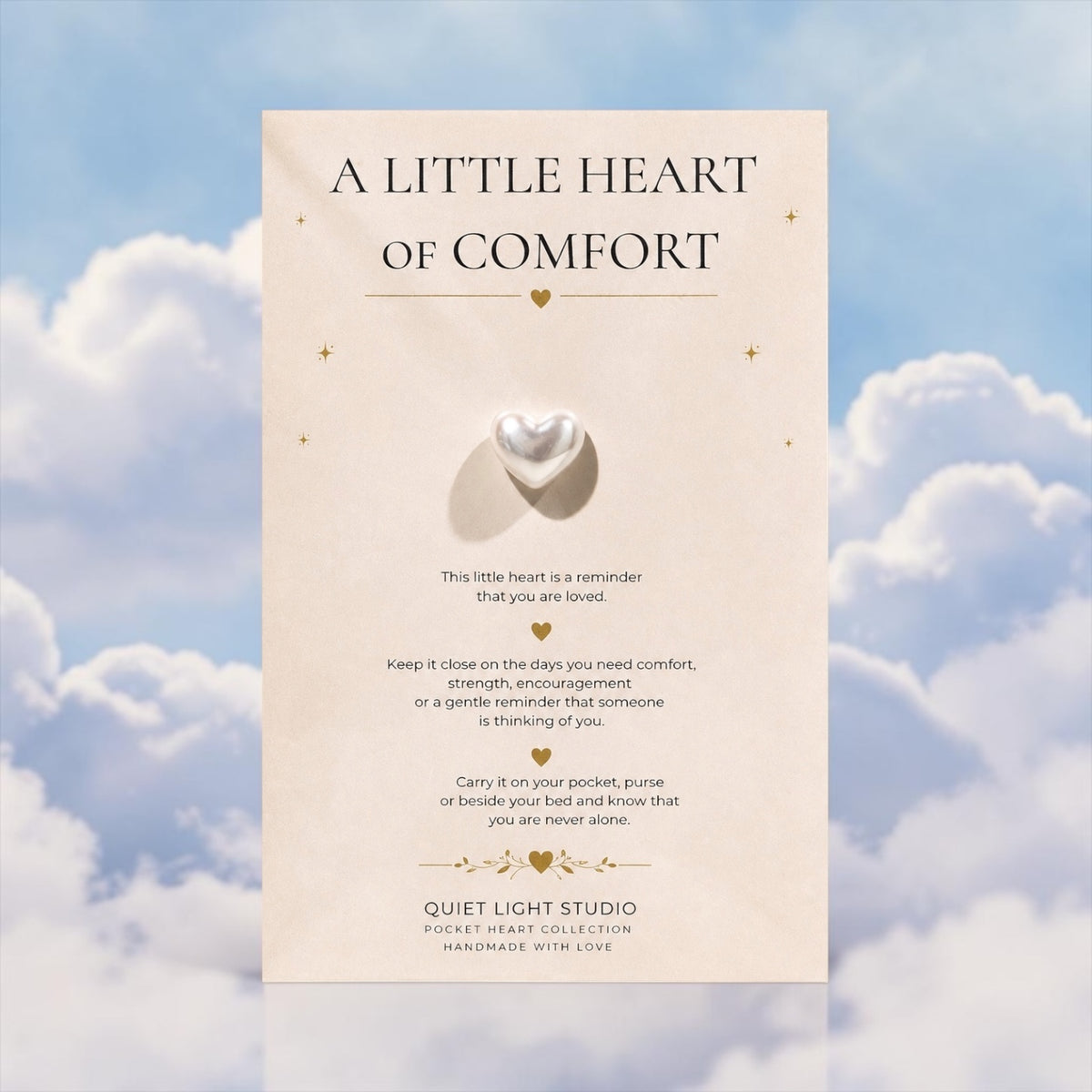 A Little Heart of Comfort | Sympathy Gift Australia | Quiet Light Studio