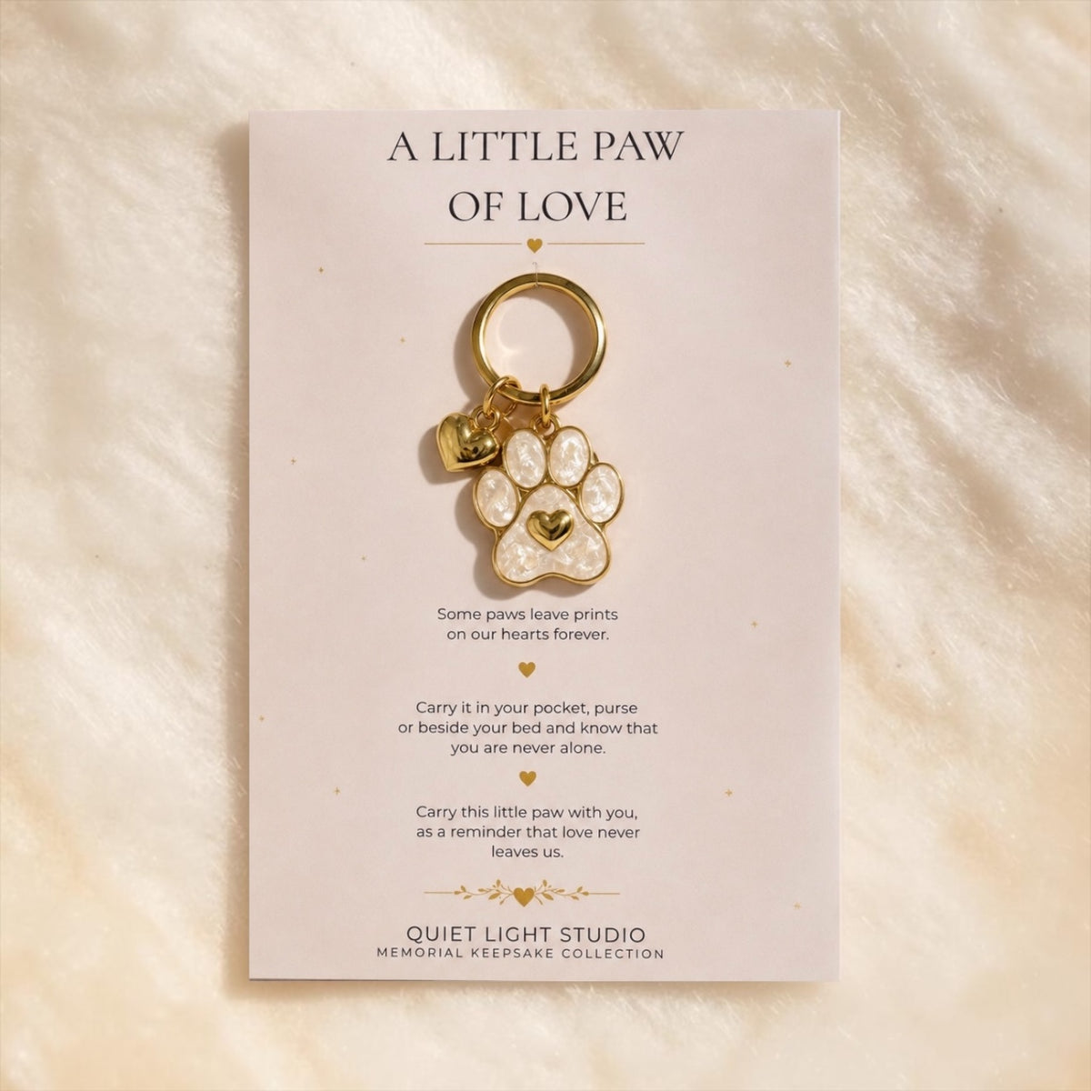 Pet Memorial Keyring Australia | A Little Paw of Love